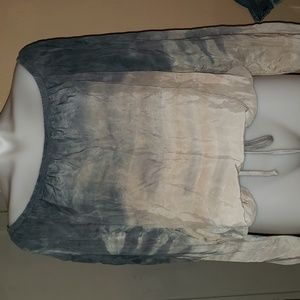 Tie-Dye Scoop-Neck Nylon Shirt, by Hard Tail